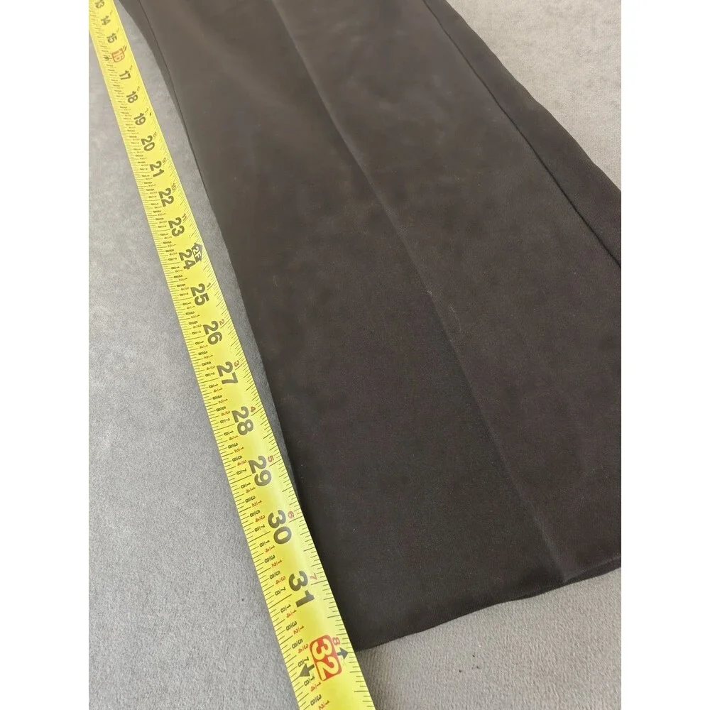 Haggar Dress Pants Men's 38x32 Black Flat Front Career Office Straight Leg
